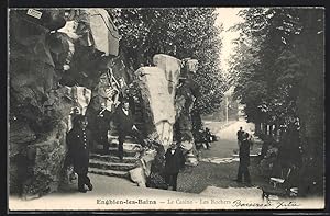 Carte postale Enghien-les-Bains, Le Casino, Les Rochers