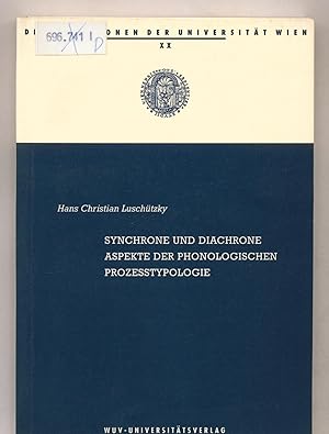 Bild des Verkufers fr Synchrone und diachrone Aspekte der phonologischen Prozesstypologie zum Verkauf von avelibro OHG