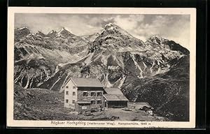 Ansichtskarte Kemptnerhütte, Berghütte am Heilbronner Weg im Allgäuer Hochgebirg