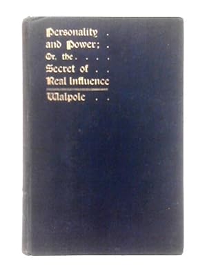 Seller image for Personality and Power for sale by World of Rare Books