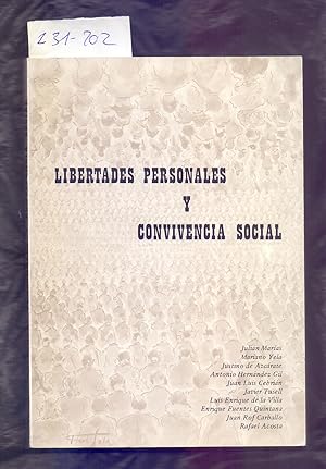 Seller image for LIBERTADES PERSONALES Y CONVIVENCIA SOCIAL for sale by Libreria 7 Soles