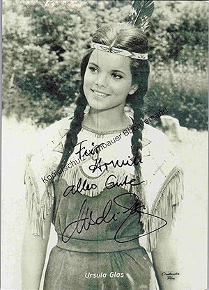 Bild des Verkufers fr Original Autogramm Uschi Glas /// Autogramm Autograph signiert signed signee zum Verkauf von Antiquariat im Kaiserviertel | Wimbauer Buchversand