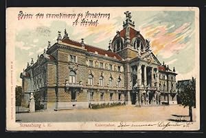 Carte postale Strassburg i. E., vue de Kaiserpalast