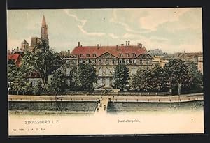 Carte postale Strassburg i. E., vue de Statthalterpalais