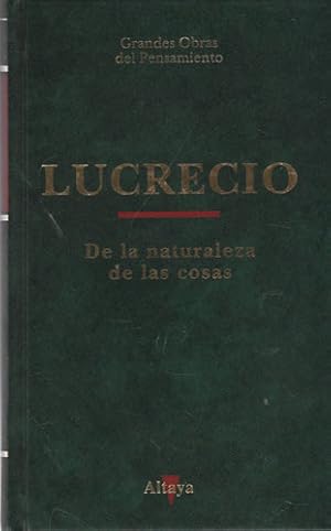 Imagen del vendedor de De la naturaleza de las cosas a la venta por Librera Cajn Desastre