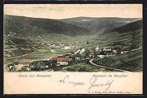 Carte postale Neuweiler, vue générale aérienne