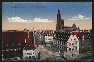 Carte postale Strassburg i. E., Blick von der Rabenbrücke