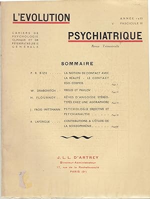 Seller image for L'Evolution Psychiatrique Anne 1935 Fascicule Iii - Prcieux exemplaire de Pierre Janet for sale by PRISCA