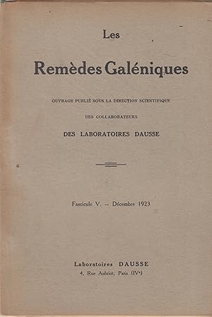 Seller image for Les Remdes Galniques - Fascicule V (Buchu - Camphrier) for sale by PRISCA