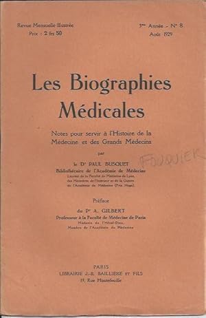 Seller image for Les Biographies Mdicales : Fouquier (Pierre-Eloi) for sale by PRISCA