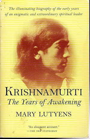 Bild des Verkufers fr Krishnamurti: The Years of Awakening zum Verkauf von Dorley House Books, Inc.