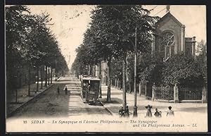 Ansichtskarte Sedan, La Synagoge et l`Avenue Philipoteaux
