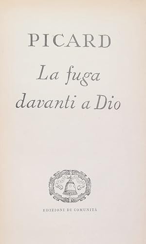 Immagine del venditore per LA FUGA DAVANTI A DIO venduto da libreria minerva