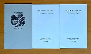 Immagine del venditore per Three Acorn Press publications lists venduto da Woodbridge Rare Books