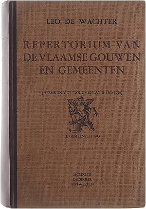 Image du vendeur pour Repertorium van de Vlaamse Gouwen en Gemeenten (Heemkundige Dokumentatie 1800-1940) II. Gemeenten A-G mis en vente par Untje.com