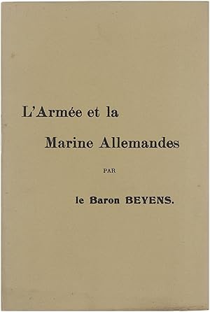 Imagen del vendedor de L'Arme et la Marine Allemandes a la venta por Untje.com