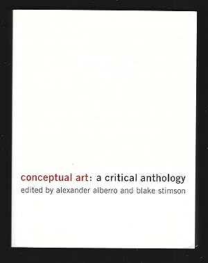 Immagine del venditore per CONCEPTUAL ART: A Critical Anthology venduto da Chaucer Bookshop ABA ILAB