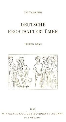 Bild des Verkufers fr Deutsche Rechtsaltertmer. 2 Bdd. zum Verkauf von Antiquariat & Buchhandlung Rose