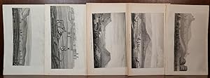 Lot of 5 Lithographs From New Mexico Pueblos 1848