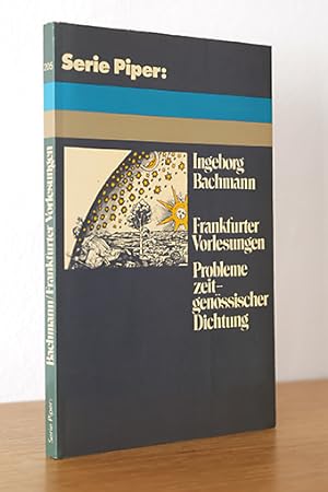 Bild des Verkufers fr Frankfurter Vorlesungen. Probleme zeitgenssischer Dichtung zum Verkauf von AMSELBEIN - Antiquariat und Neubuch