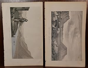 2 Lithographs of San Felippe Pueblo New Mexico