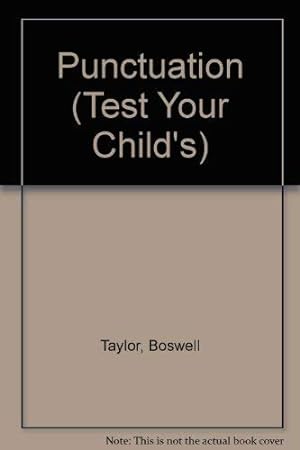 Imagen del vendedor de Punctuation (Test Your Child's S.) a la venta por WeBuyBooks 2