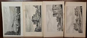 Lot of 4 Lithographs from 1848