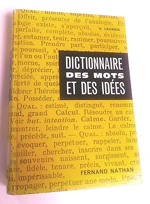 Les mots et les idées, dictionnaire des termes cadrant avec les idées, édition nouvelle revue et ...