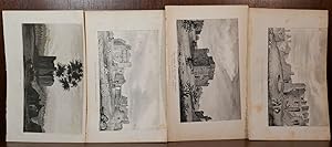 Lot of 4 Lithographs From 1848