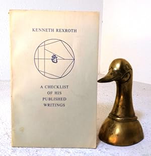 Immagine del venditore per Kenneth Rexroth: a Checklist of His Published Writings venduto da Structure, Verses, Agency  Books