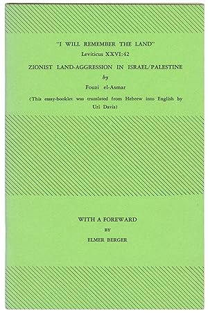 Imagen del vendedor de Zionist Land Aggression in Israel/Palestine a la venta por D. Anthem, Bookseller