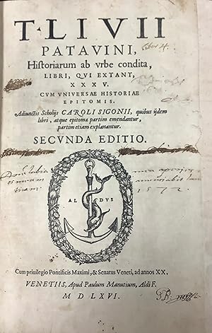 T. Livii Patavini, Historiarum ab urbe condita.