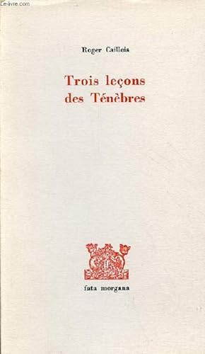 Image du vendeur pour Trois leons des Tnbres - Pierre Albuisson. mis en vente par Le-Livre