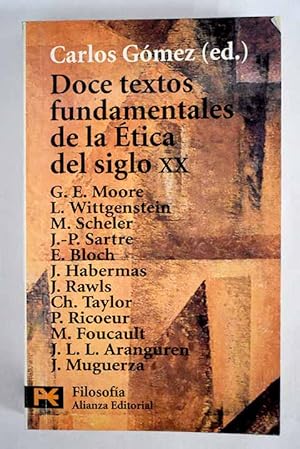 Image du vendeur pour Doce textos fundamentales de la tica del siglo XX mis en vente par Alcan Libros