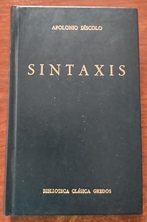 Imagen del vendedor de Sintaxis a la venta por Librera Ofisierra