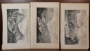 Lot of 3 Lithographs From the Emory Expedition