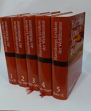Bild des Verkufers fr Harenbergs Lexikon der Weltliteratur. Autoren - Werke - Begriffe. 5 Bnde zum Verkauf von McBook