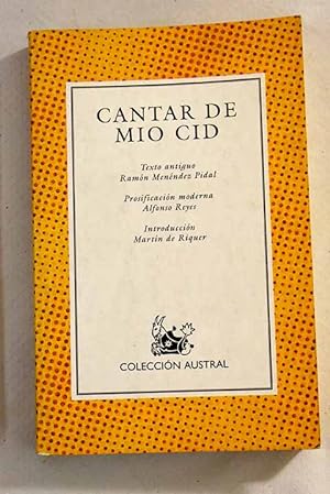Imagen del vendedor de Cantar de mo Cid a la venta por Alcan Libros