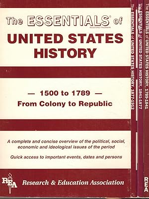 Image du vendeur pour STEVEN WOODWORTH SET OF 4 BOOKS THE ESSENTIALS OF UNITED STATES HISTORY 1500 to 1789 from COLONY to REPUBLIC, 1789 to 1841 the Developing Nation, 1841 to 1877 Westward Expansion & the Civil War,1877 to 1912 Industrialism, Foreign Expansion & the Progressive Era mis en vente par Z-A LLC