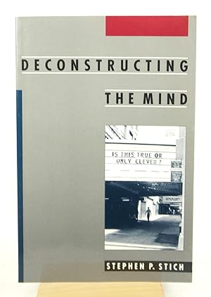 Seller image for Deconstructing the Mind (First Edition) for sale by Shelley and Son Books (IOBA)
