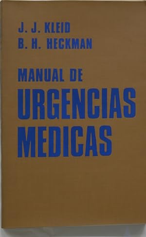 Seller image for Manual de urgencias mdicas for sale by Librera Alonso Quijano