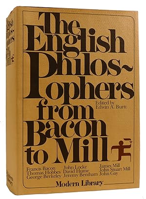 Seller image for THE ENGLISH PHILOSOPHERS FROM BACON TO MILL for sale by Rare Book Cellar