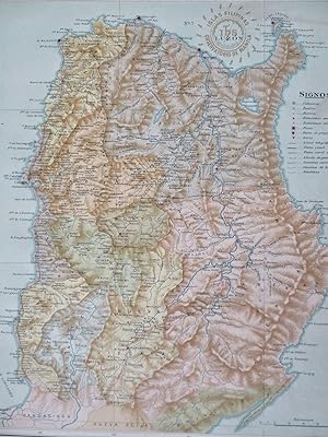 Luzon Cayan San Fernando Philippines Filipinas 1900 large color detail map