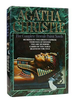 Seller image for FIVE COMPLETE HERCULE POIROT NOVELS : Thirteen At Dinner Murder on the Orient Express the ABC Murders Cards on the Table Death on the Nile for sale by Rare Book Cellar
