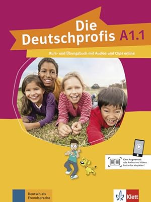 Die Deutschprofis A1.1 Kurs- und Übungsbuch mit Audios und Clips