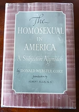 Bild des Verkufers fr The Homosexual in America: A Subjective Approach zum Verkauf von Gargoyle Books, IOBA