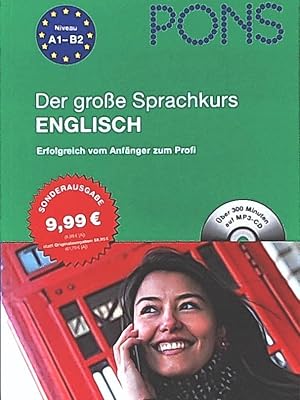 Bild des Verkufers fr PONS Der groe Sprachkurs Englisch - Erfolgreich vom Anfnger bis zum Profi! Buch mit 416 Seiten + CD.: Erfolgreich vom Anfnger zum Profi. Buch mit Audio-CD (MP3) zum Verkauf von Leserstrahl  (Preise inkl. MwSt.)