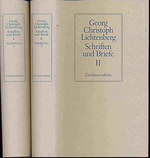 Bild des Verkufers fr Schriften und Briefe. hier: Sudelbcher I & II (Materialhefte, Tagebcher). zum Verkauf von Versandantiquariat  Rainer Wlfel