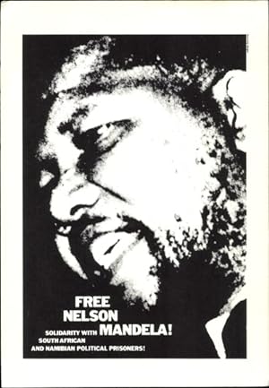 Ansichtskarte / Postkarte Freiheit für Nelson Mandela und politische Gefangene
