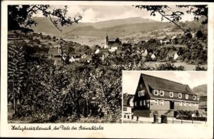 Bild des Verkufers fr Ansichtskarte / Postkarte Heiligkreuzsteinach am Neckar, Pension Zum Roten Lwen, Panorama - Bes. Karl Reinhard zum Verkauf von akpool GmbH